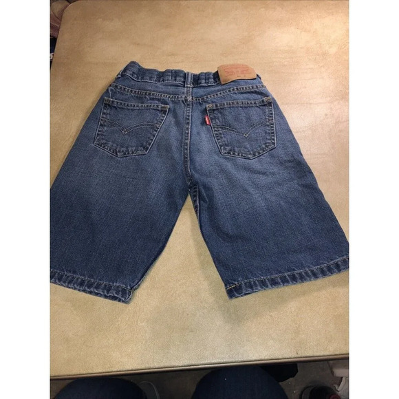 Levis Boys Jean Shorts Size 8 Reg 24 505 Blue - Picture 1 of 3